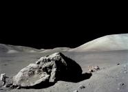 Apollo 17 astronaut Eugene Cernan on the moon's surface photographed by Harrison Schmitt, December 1972 (Cernan and Schmittthe were last two people to walk on the moon)
