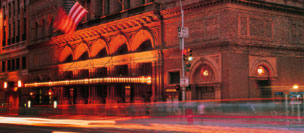 Outside Carnegie Hall, on the corner of 57th Street an Broadway, New York (picture courtesy Carnegie Hall)