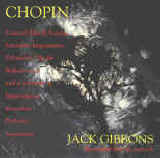 CD cover of Jack Gibbons plays Chopin (thistle photograph by Diana Sainsbury)