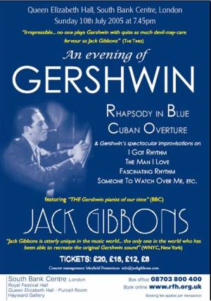 Jack Gibbons QEH 2005 flyer