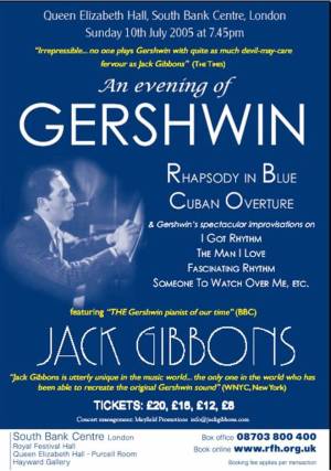 Jack Gibbons QEH 2005 flyer