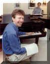 Gibbons rehearsing with conductor Lev Parikian in 2000 (picture courtesy Newsquest Ltd)